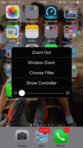 iOS 8 Zoom Feature